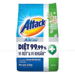 Bột giặt Attack khử mùi hương ngày sảng khoái 3.8kg