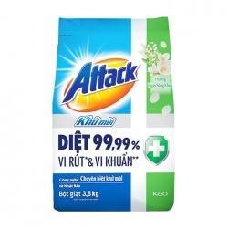 Bột giặt Attack khử mùi hương ngày sảng khoái 3.8kg