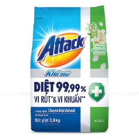 Bột Giặt Attack Khử Mùi Hương Ngày Sảng Khoái 3.8kg