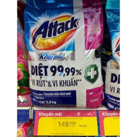 Bột giặt Attack khử mùi hương Anh Đào, Sảng Khoái, Lavender 3,8kg