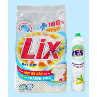Bột giặt licx hương hoa , hương nước hoa , hương chanh 5.5kg tặng kèm NRC yes 750gr