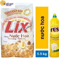 Bột giặt Lix 5,5kg Hương Nước hoa- tặng NRC 750g