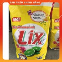 Bột giặt Lix Extra 6kg hương chanh date mới .