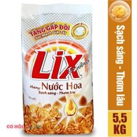 Bột giặt Lix Extra hương nước hoa 5.5kg