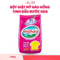 Bột Giặt Mỹ Hảo - Hồng Tinh Dầu Nước Hoa - 1,5kg