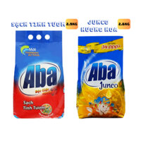 Bột Giặt Nhiệt ABA 2.6KG | 2.9KG Junco Hương Hoa Sạch Tinh Tươm xà bông giặt đồ A3 đánh bay mọi vết bẩn trên quần áo
