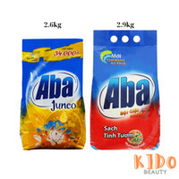 Bột Giặt Nhiệt ABA Junco Hương Hoa 2.6kg / Sạch Tinh Tươm 2.9kg xà bông giặt quần áo A3