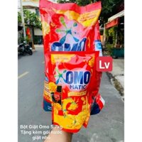 bột giặt Omo 5kg7 tặng kèm gói nhỏ 400gr