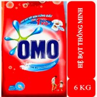 Bột giặt Omo 6kg hệ bọt thông minh.