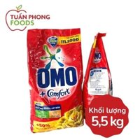 Bột giặt OMO Comfort tinh dầu thơm 5,5 kg