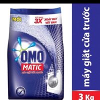 Bột giặt OMO Matic cho máy giặt cửa trước dạng túi 3kg