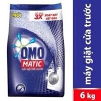 Bột Giặt OMO Matic cho máy giặt cửa trước túi 6kg ( mầu xanh)