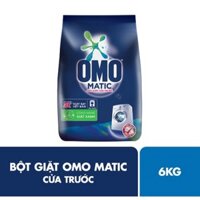 Bột giặt Omo Matic Công Nghệ Giặt Xanh cửa trước 6 Kg