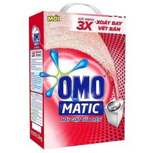 Bột giặt Omo Matic cửa trên - hộp 4.5kg