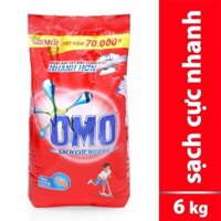 Bột giặt OMO sạch cực nhanh túi 6kg