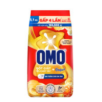 Bột giặt Omo tinh dầu thơm sang trọng vàng 5.1kg