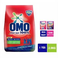 Bột giặt Omo túi 2.9kg giặt xanh khử mùi hôi khó chịu cho máy giặt cửa trên, giặt tay
