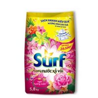 Bột giặt Surf hương Nước xả vải Ngát hương xuân 5.8 kg