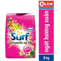 BỘT GIẶT SURF HƯƠNG NƯỚC XẢ VẢI HỒNG BỊCH 5.8KG