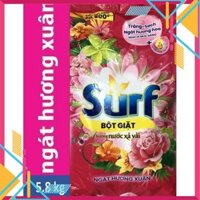 Bột Giặt Surf Hương Nước Xả Vải Ngát Hương Xuân Túi 5.8 kg