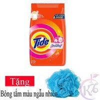 Bột giặt Tide hương Downy gói 2.25kg Tặng 1 bông tắm màu ngẫu nhiên - giặt sạch quần áo trắng đột phá