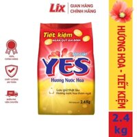 BỘT GIẶT YES HƯƠNG NƯỚC HOA 2.4KG YH007 TẨY SẠCH VẾT BẨN MẠNH GẤP 2 LẦN, LƯU LẠI HƯƠNG THƠM TRÊN ÁO QUẦN, TỎA NGÁT HƯƠNG