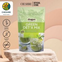 Bột green detox organic mix (spirulina, chlorella, cỏ lúa mì, cỏ lúa mạch) dragon superfoods 200g