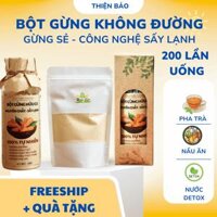 Bột Gừng Nguyên chất 100% hữu cơ – không đường, không chất bảo quản , Bột gừng dùng để pha trà uống.