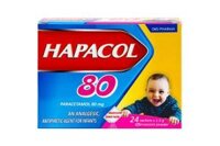 Bột Hapacol 80 DHG giảm đau, hạ sốt (24 gói)