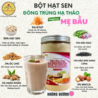 Bột Hạt Sen Đông Trùng Hạ Thảo mix hạt dành cho Mẹ Bầu Vương Khang Thảo - Không Đường