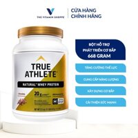 Bột hỗ trợ phát triển cơ bắp TRUE ATHLETE Natural Whey Protein Chocolate 668g