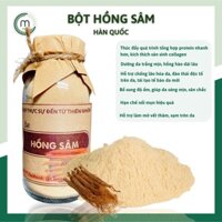 Bột hồng sâm Hàn Quốc nguyên chất MỘC - đắp mặt nạ ngăn ngừa lão hóa, tái tạo da, giúp da trắng mịn túi 10g, chai 100ml