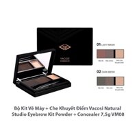 BỘT KẺ CHÂN MÀY VACOSI NATURAL STUDIO EYEBROW KIT