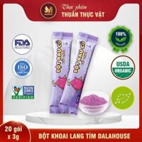 Bột Khoai Lang Tím Dalahouse - Bột Rau Củ Hữu Cơ Nguyên Chất Sấy Lạnh (BRC)