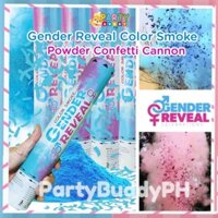 Bột khói màu Confetti Giới tính Tiết lộ Twist Poppers Pháo PartyBuddyPH