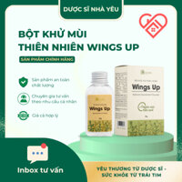 Bột khử mùi Wings Up chứa phèn chua khử mùi hôi chân, hôi nách, giày giảm tiết mồ hôi hôi 25g