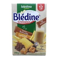 Bột Lắc Sữa Bledina Dạng Thanh Choco Biscuite Caramel 12m+