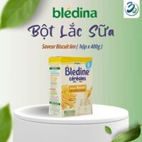 Bột lắc sữa Bledina Pháp -  Hộp  400g -Vị Saveur Biscuit 6M  dành cho bé yêu