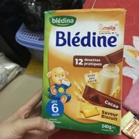 Bột lắc sữa bledine 6m vị cacao+bích quy