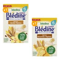Bột lắc sữa Bledine Junior của Pháp cho trẻ từ 15 tháng tuổi hộp 400g