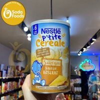 Bột lắc sữa Nestle Cereale – Bánh Quy – Lon 415g (6M)
