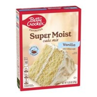 Bột Làm Bánh Bông Lan Vani, Super Moist Cake Mix, Vanilla, 13.25 oz (375g) - BETTY CROCKER