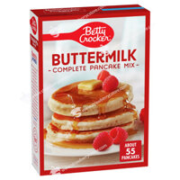 Bột Làm Bánh Pancake Pha Sẵn Vị Bơ Sữa Betty Crocker Complete Buttermilk Pancake Mix, Hộp 1.04 Kg (37 Oz.) 2Lb. 5 Oz.