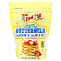 Bột Làm Bánh Pha Sẵn Bob's Red Mill Buttermilk Pancake and Waffle Mix, Làm Từ Bột Hữu Cơ, Gói 680g (24 Oz.) 1 Lb. 8 Oz.
