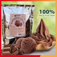 Bột làm kem vị Socola không cần máy Krub.O nguyên liệu làm kem tại nhà túi 1kg
