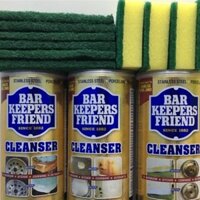Bột làm sạch - bar keepers friend - làm sạch vách kính, vòi nước, men sứ trắng, bếp từ, xoong nồi,..... bột bkf