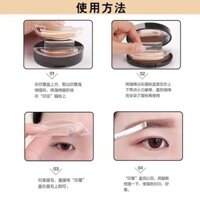 Bột lông mày con dấu] Lông mày 3 Hình dạng lông mày Hình dạng lông mày Tạo tác Lông mày một chữ [Kiểu lông mày in, chống thấm nước và chống mồ hôi trong một giây