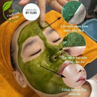 Bột lột mụn trà xanh collagen Mỹ Hạnh ,lấy sạch mụn cám ,mụn đầu đen chất bả nhờn ,50g