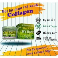 Bột lột mụn trà xanh collagen Mỹ Hạnh ,làm sạch mụn cám ,mụn đầu đen,50g