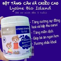 Bột lysine bioisland tăng cân tăng chiều cao cho trẻ